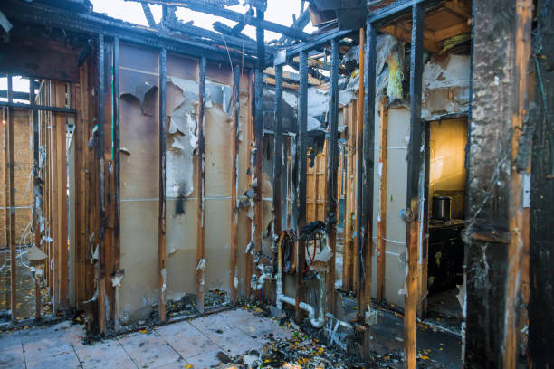 Professional Emergency Fire Cleanup technician working in Ringoes, NJ